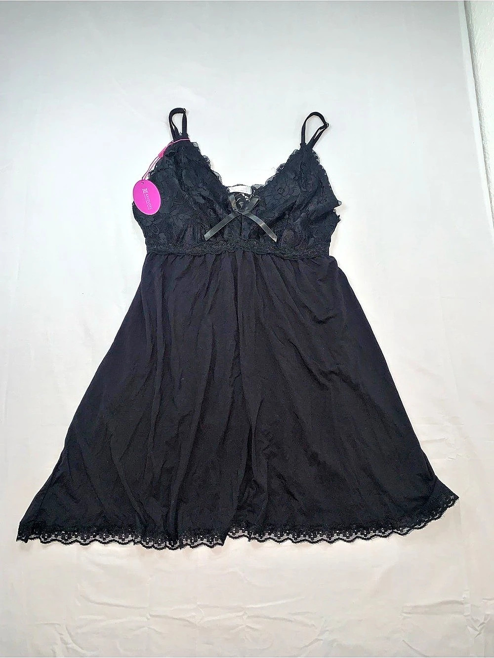 Avidlove Black Lace Chemise Size Medium New